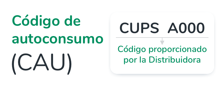 Como se compone el código de autonsumo
