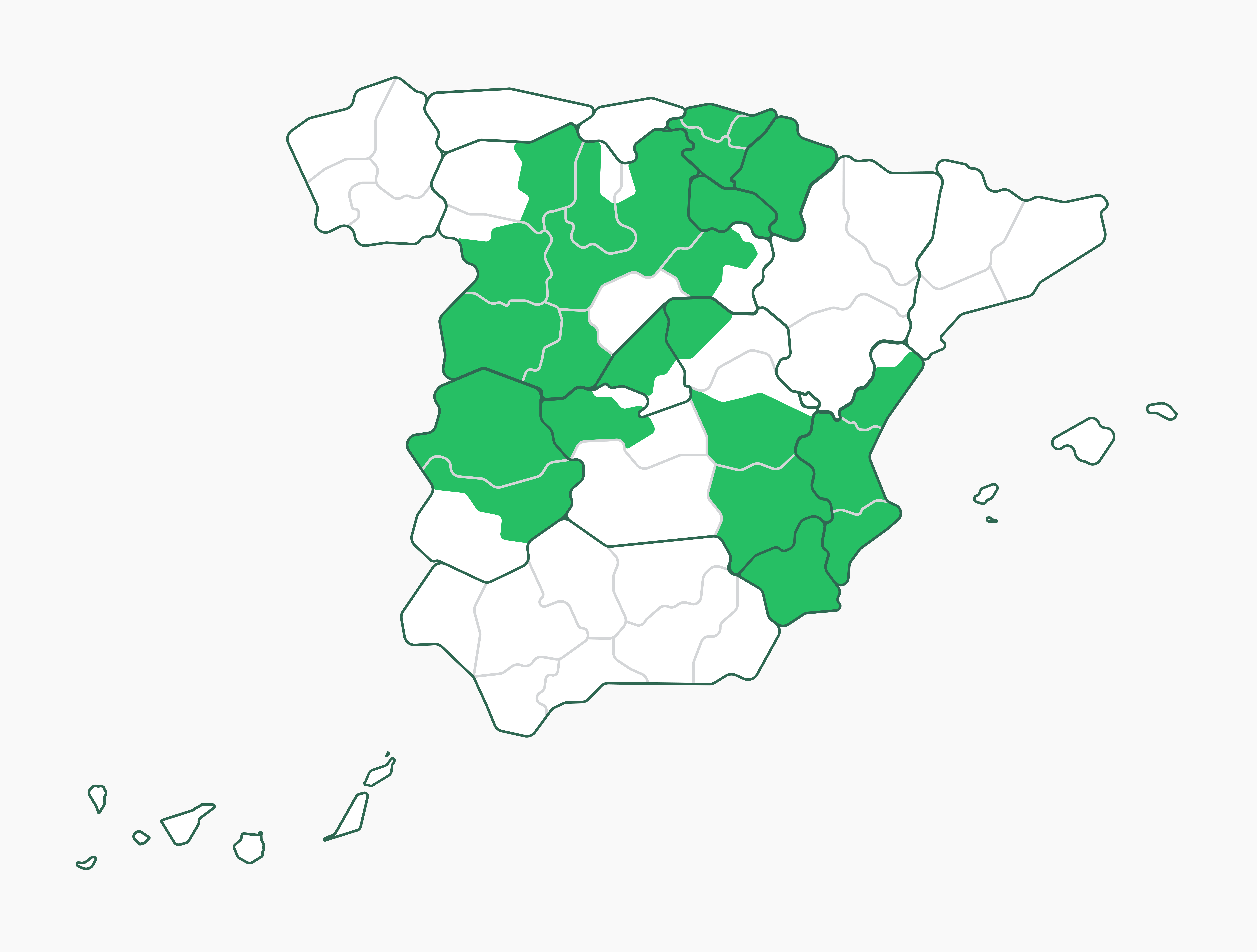 mapa con las areas de influencia de i-DE